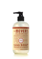 Mrs. MEYER'S lather texture on hands showing gentle moisturizing effect