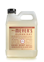Mrs. MEYER'S Oat Blossom pour producing soft foam, demonstrating gentle cleansing and moisturizing