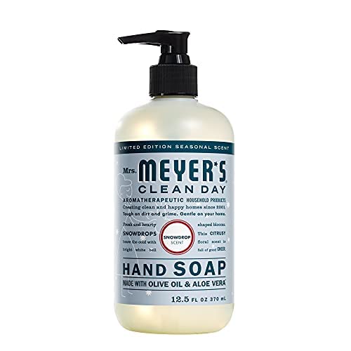 Mrs. MEYER'S creamy foam texture on hand illustrating gentle cleansing