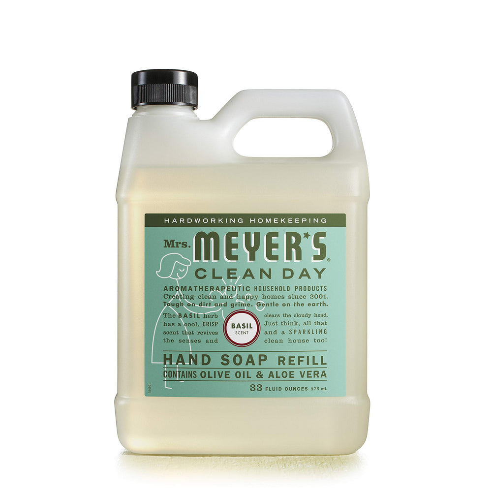 Mrs. MEYER'S foamy hand soap lather demonstrating gentle cleansing and softness