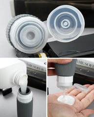 Mrsdry bottle close-up of cap and nozzle demonstrating leak protection