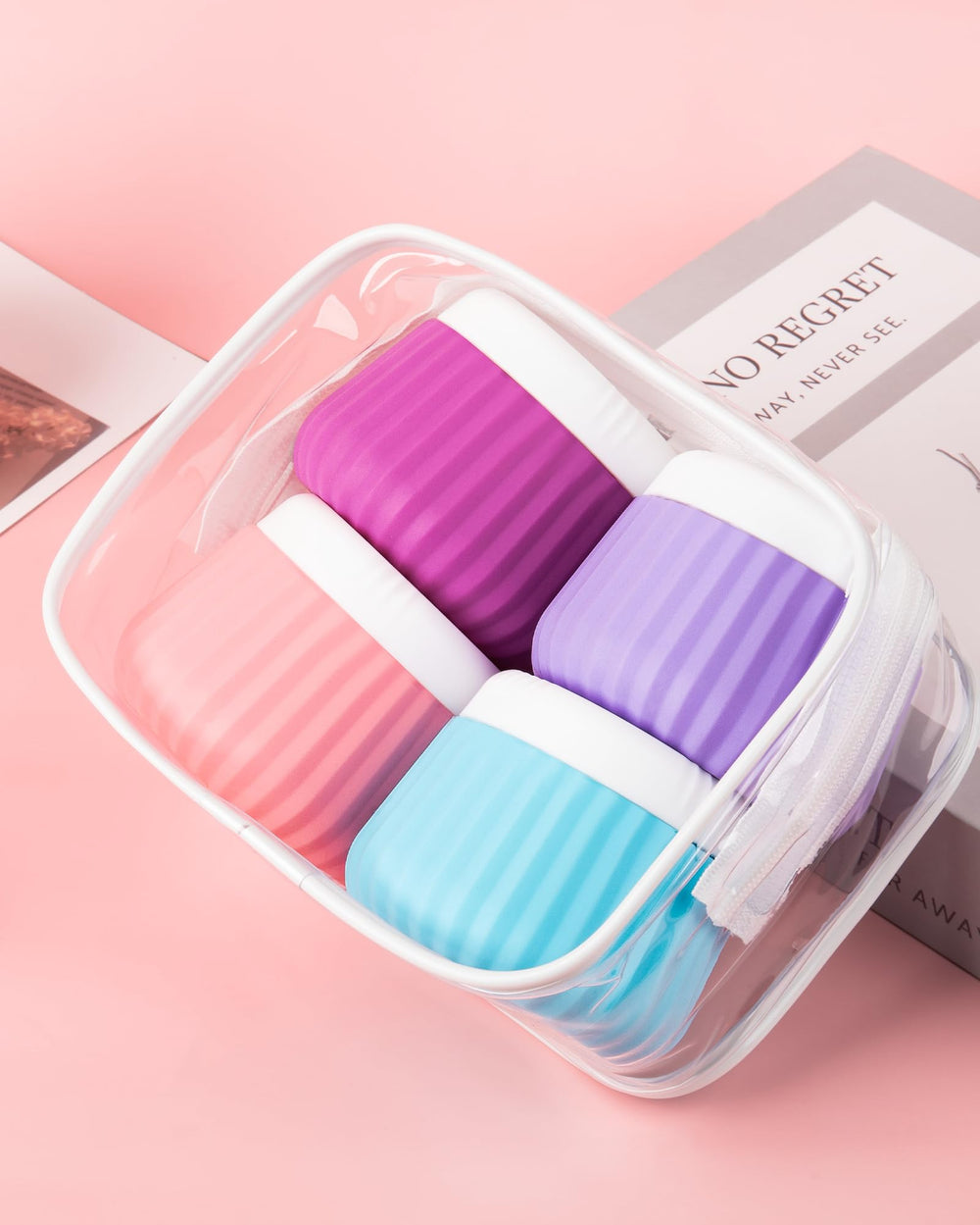 Mrsdry four jars displayed in bright colors showing easy content identification benefit