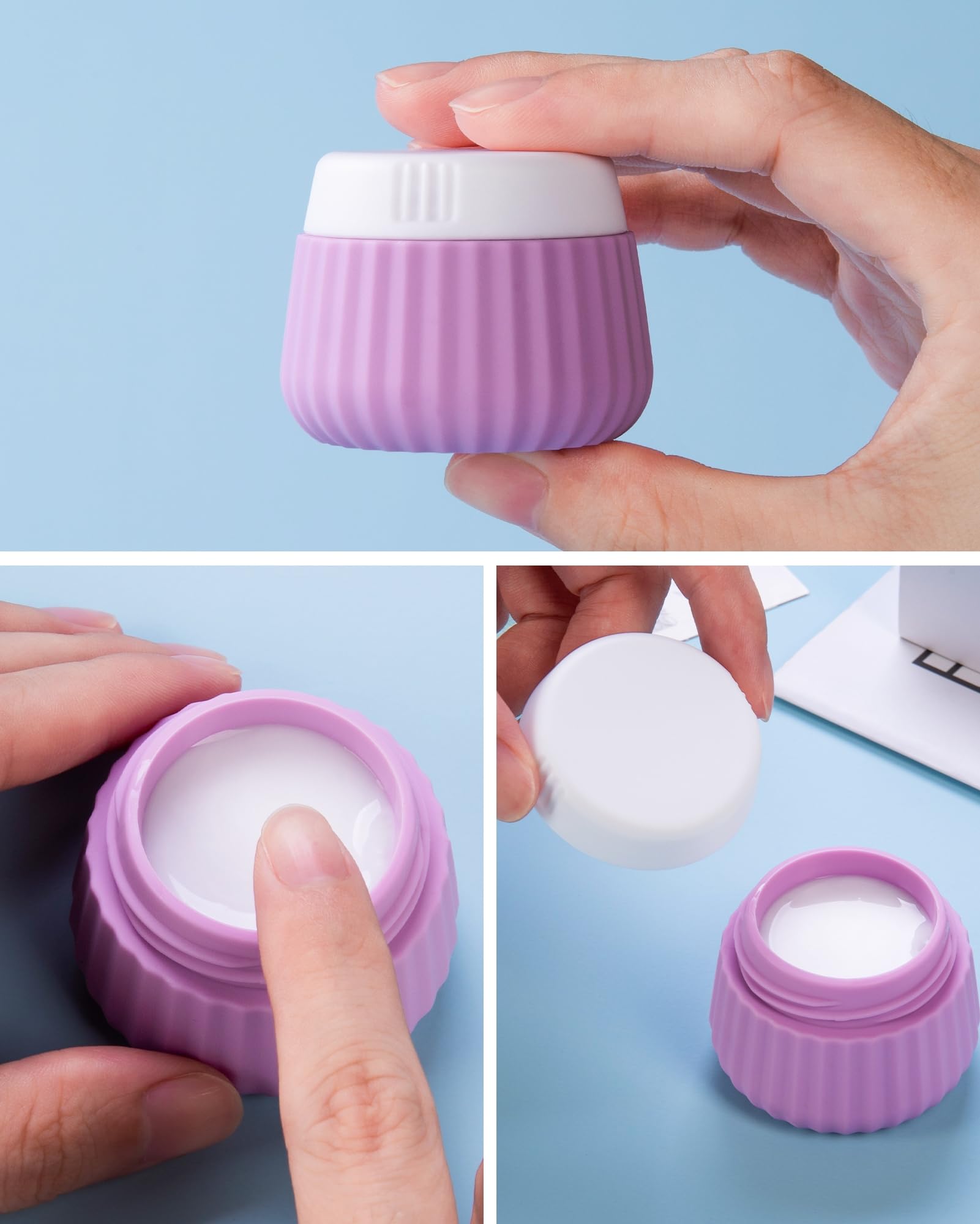 Mrsdry cream jar detail with wide mouth for easy refills benefit