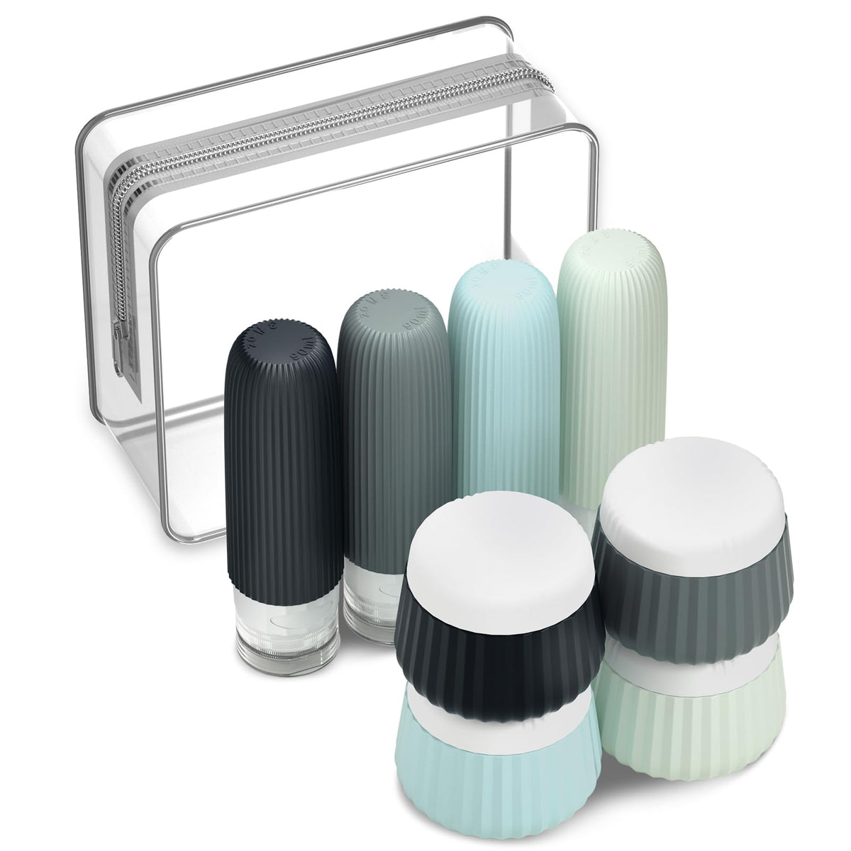 Mrsdry front packaging with clear bag showing organized travel set benefits