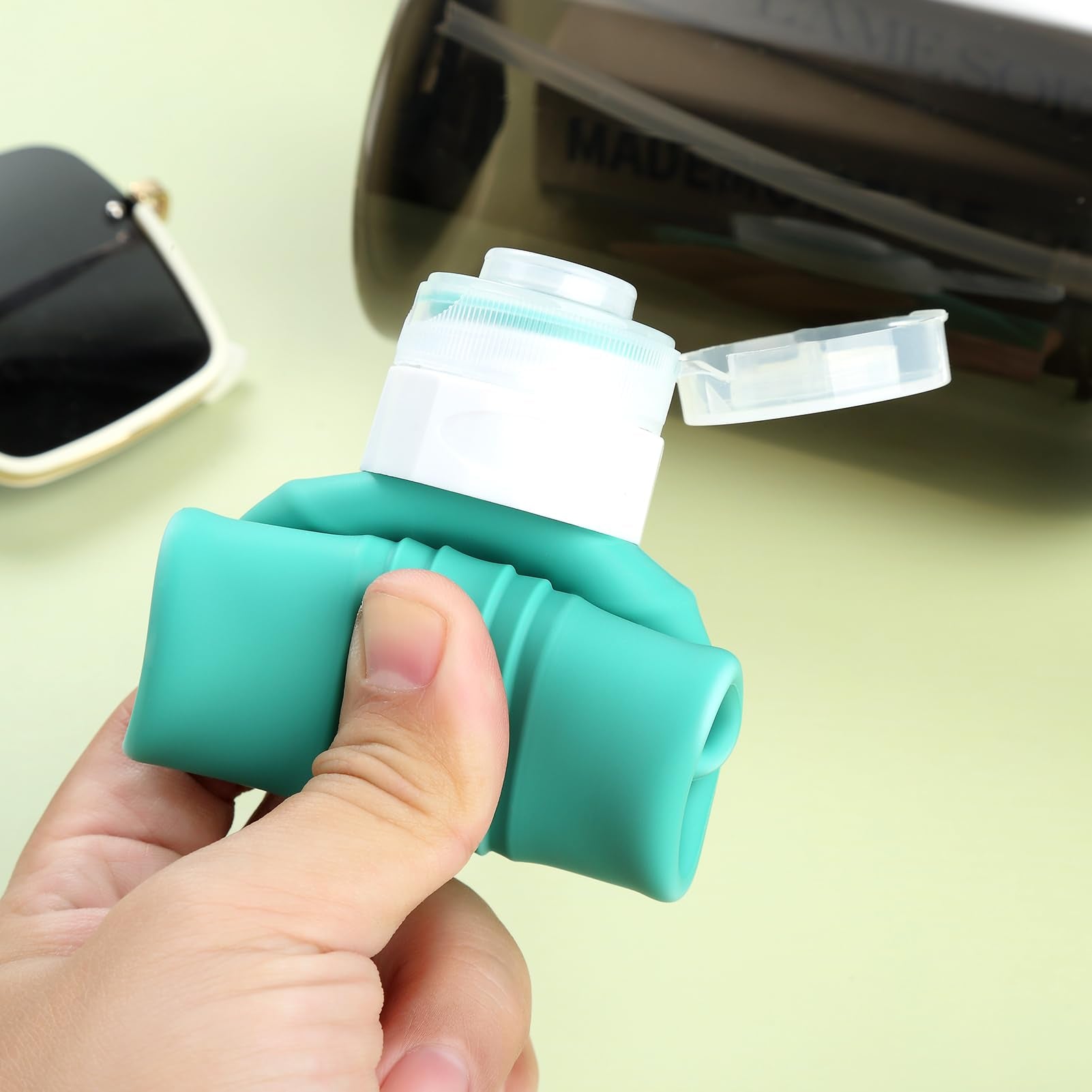 Mrsdry travel bottle in a packing scenario, durable and convenient for trips