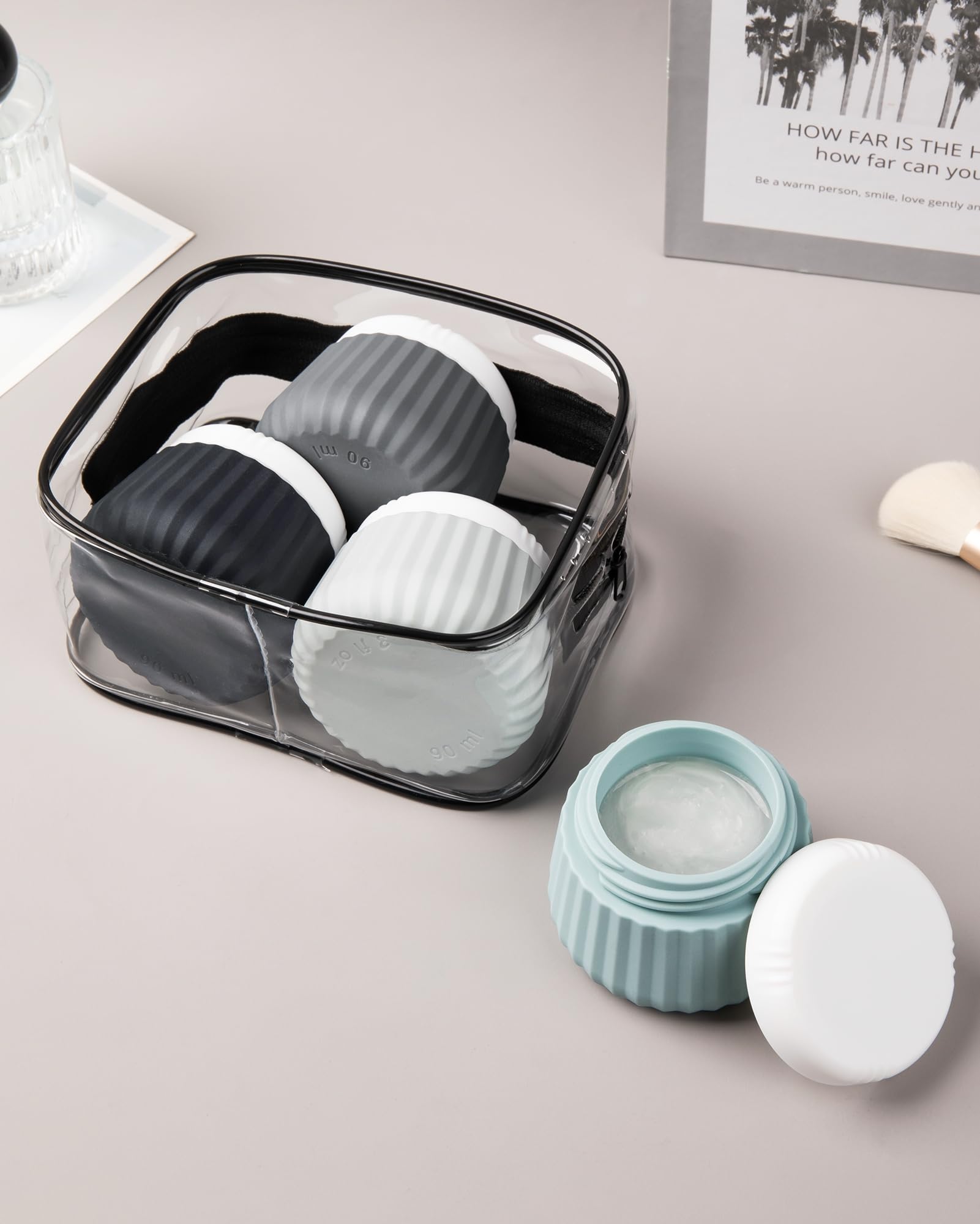 Mrsdry silicone jar flexed to demonstrate soft, puncture-resistant protection