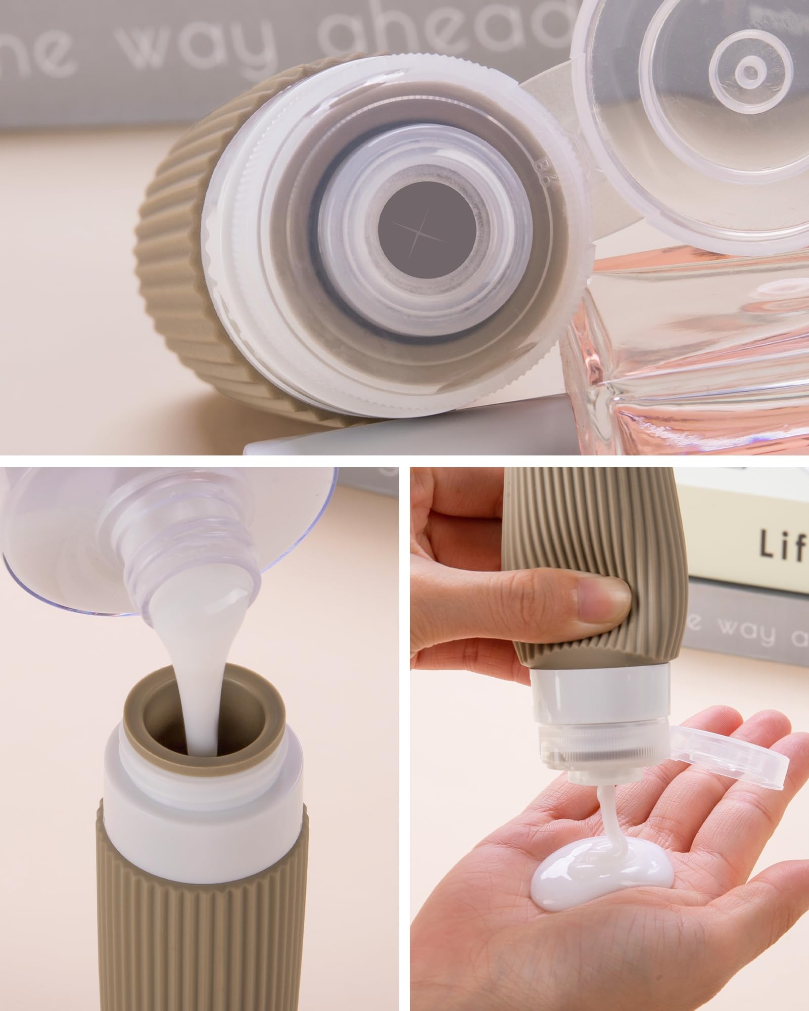 Mrsdry silicone squeeze bottles arranged front view for quick dispensing benefit