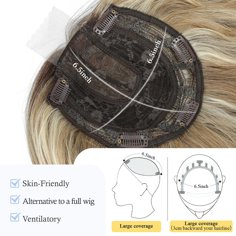 Ms Taj full-length 16-inch waves showing lightweight movement and added fullness benefit