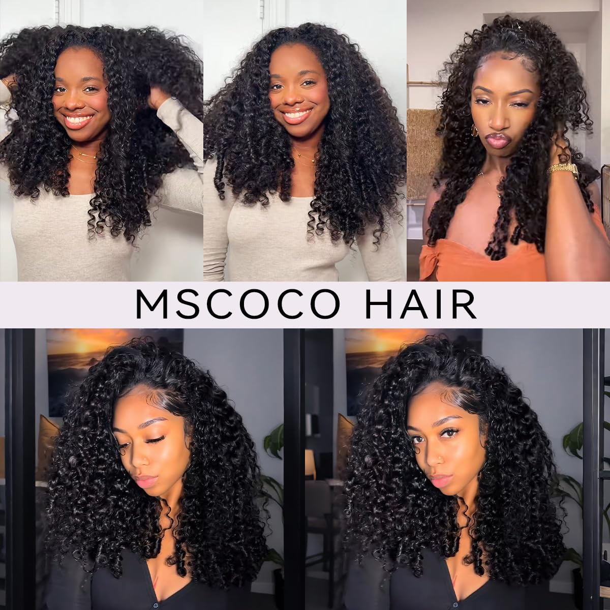 mscoco top view showing seamless hairline for blended natural look