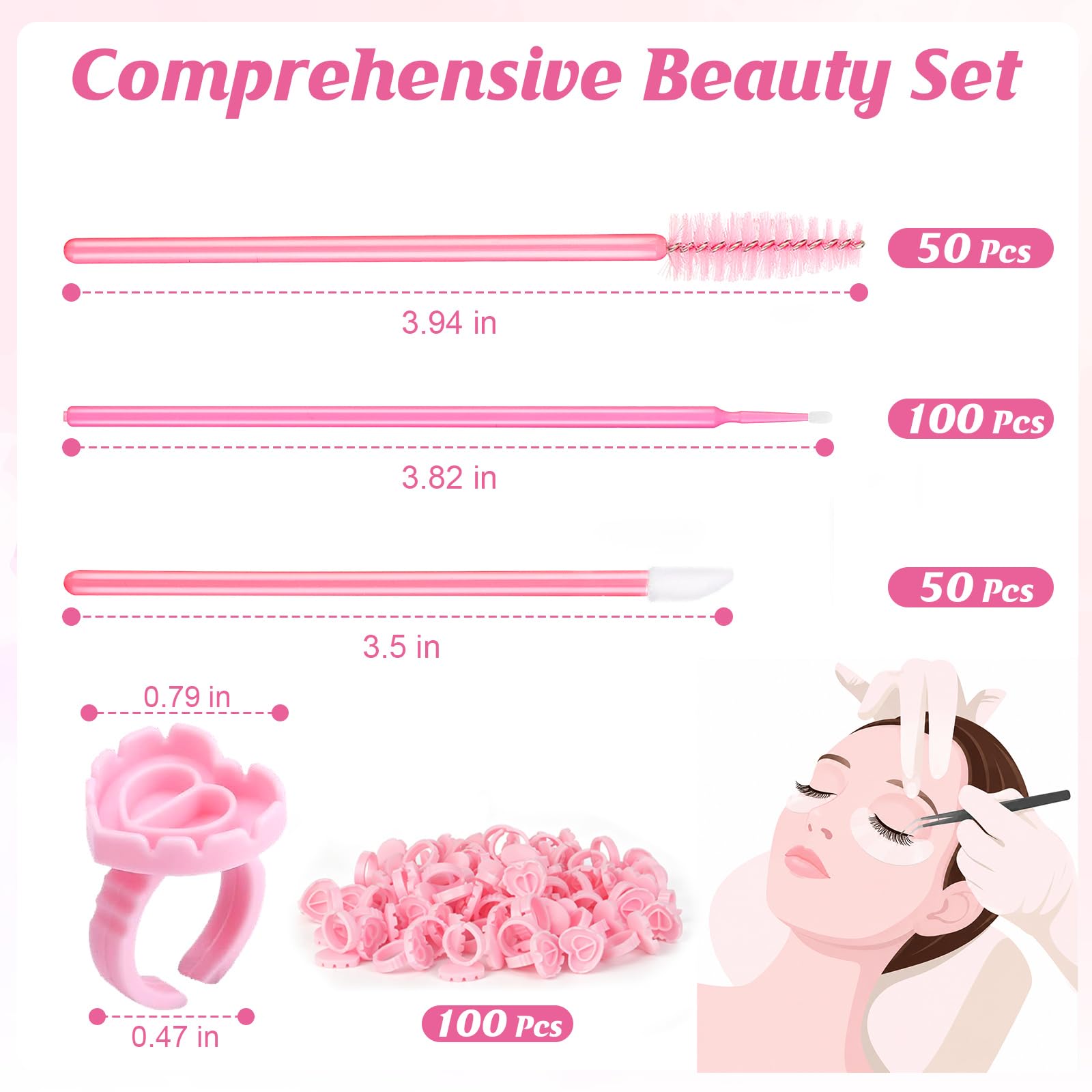 MSHUNKEJI eye pads close-up displaying lint-free surface that protects delicate skin
