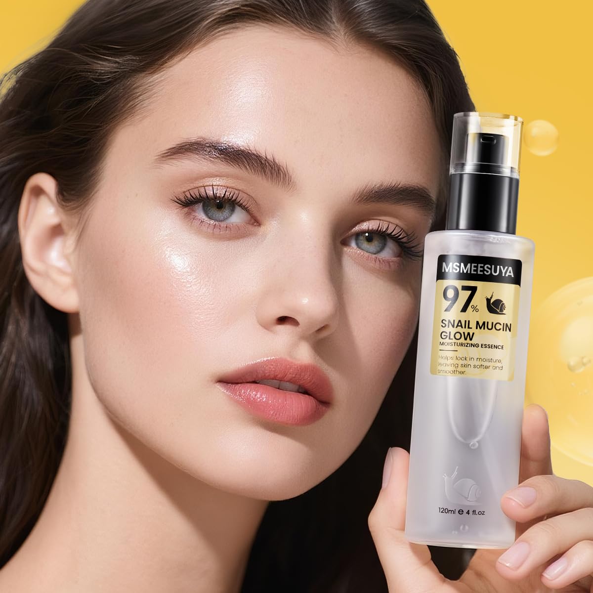 MSMEESUYA serum texture close-up showing lightweight, fast-absorbing benefit
