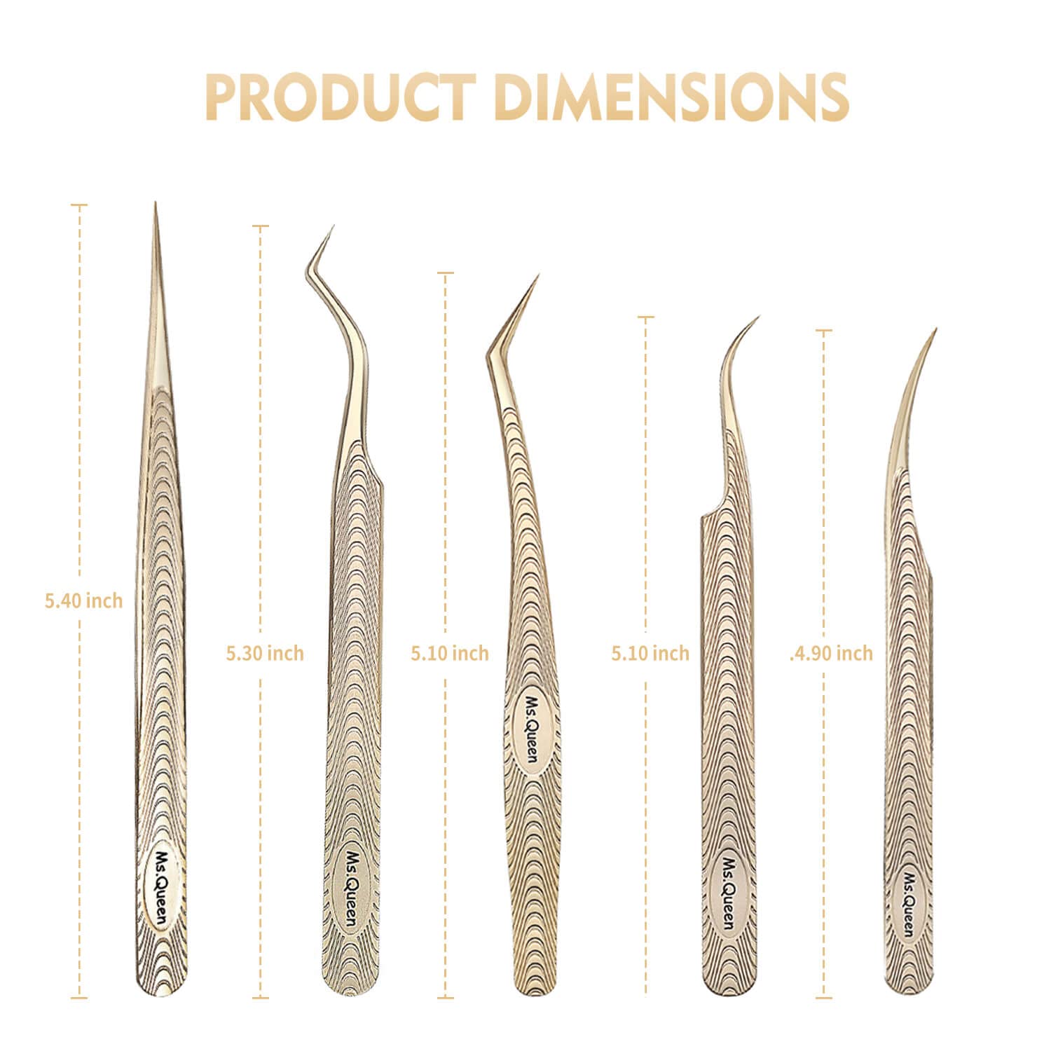 Ms.Queen close-up of fine aligned tips highlighting precise grip for 0.03mm lash handling