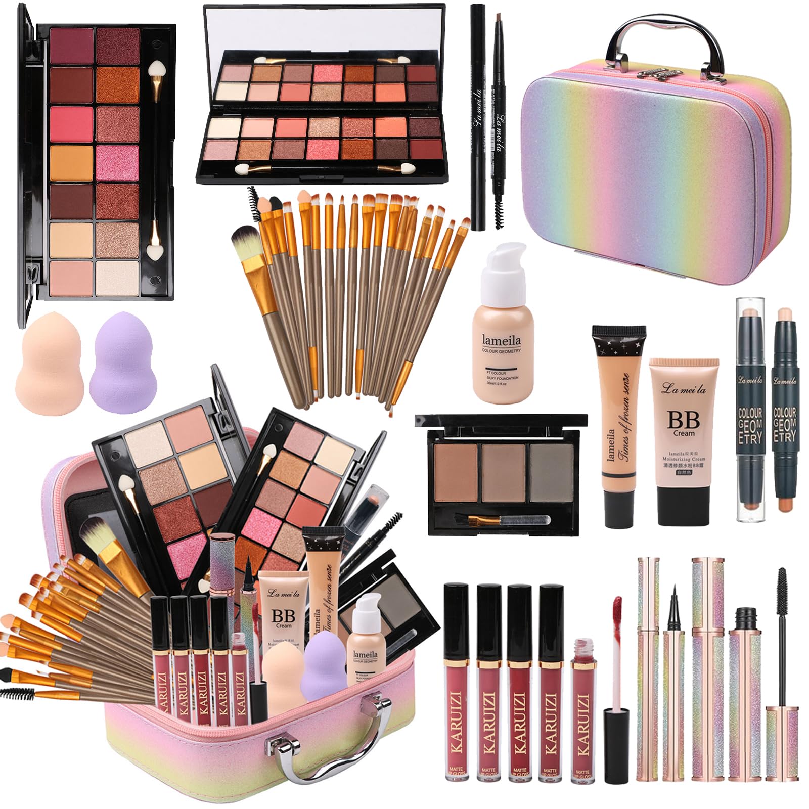 MTDXILTAI pink closed case showing compact travel-ready storage benefit