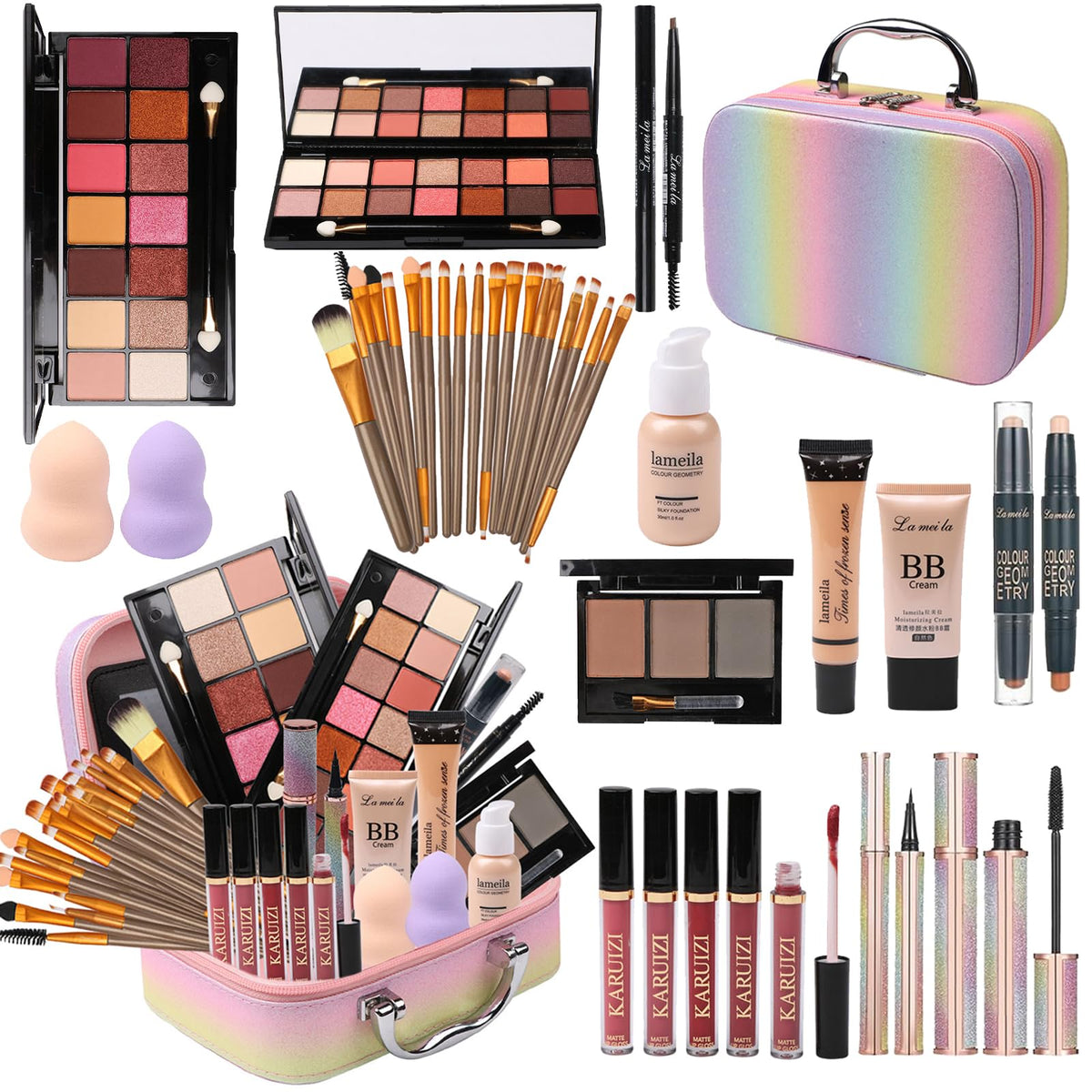 MTDXILTAI pink closed case showing compact travel-ready storage benefit