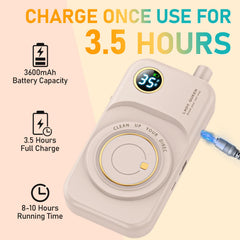 mUGLE LCD display showing speed and battery for easy monitoring while working