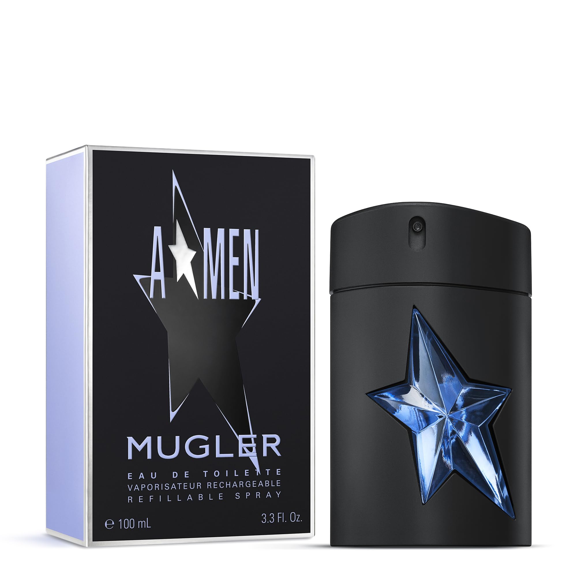 Mugler A*Men on a nightstand in evening setting conveying charisma