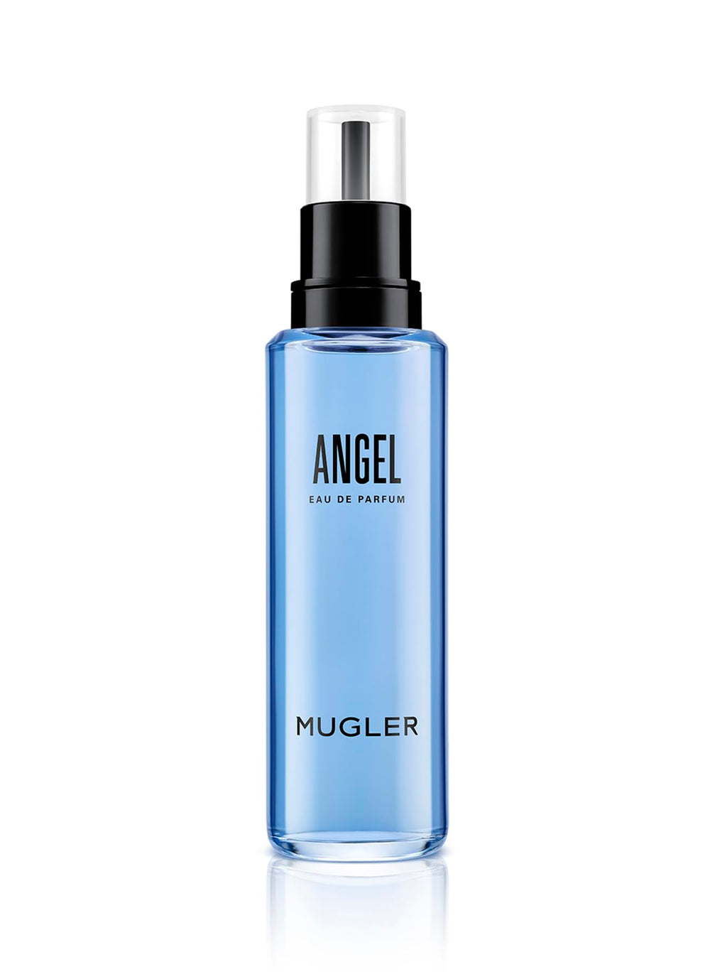 Mugler Angel front bottle displaying iconic star and luxurious design benefit: standout display