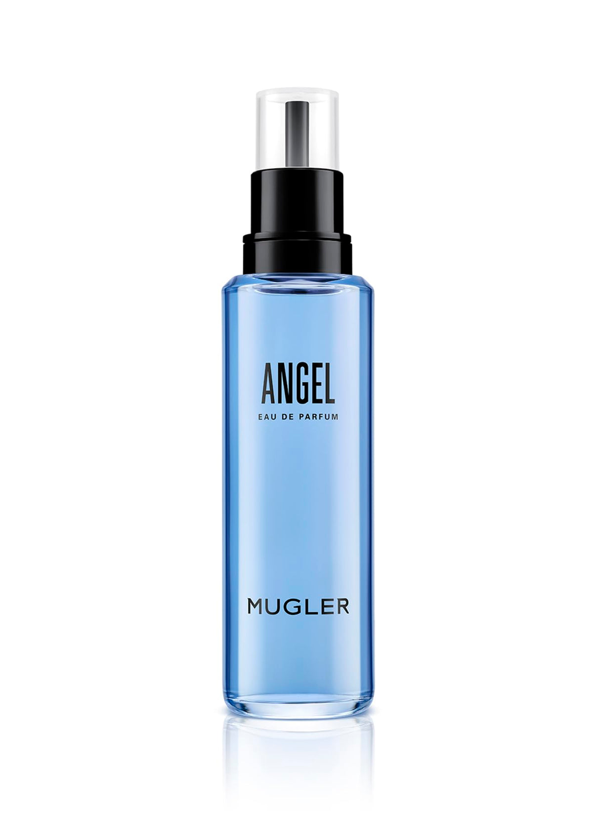 Mugler Angel front bottle displaying iconic star and luxurious design benefit: standout display