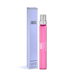 Mugler Angel Nova close-up of bottle detail highlighting rose-inspired design and elegance