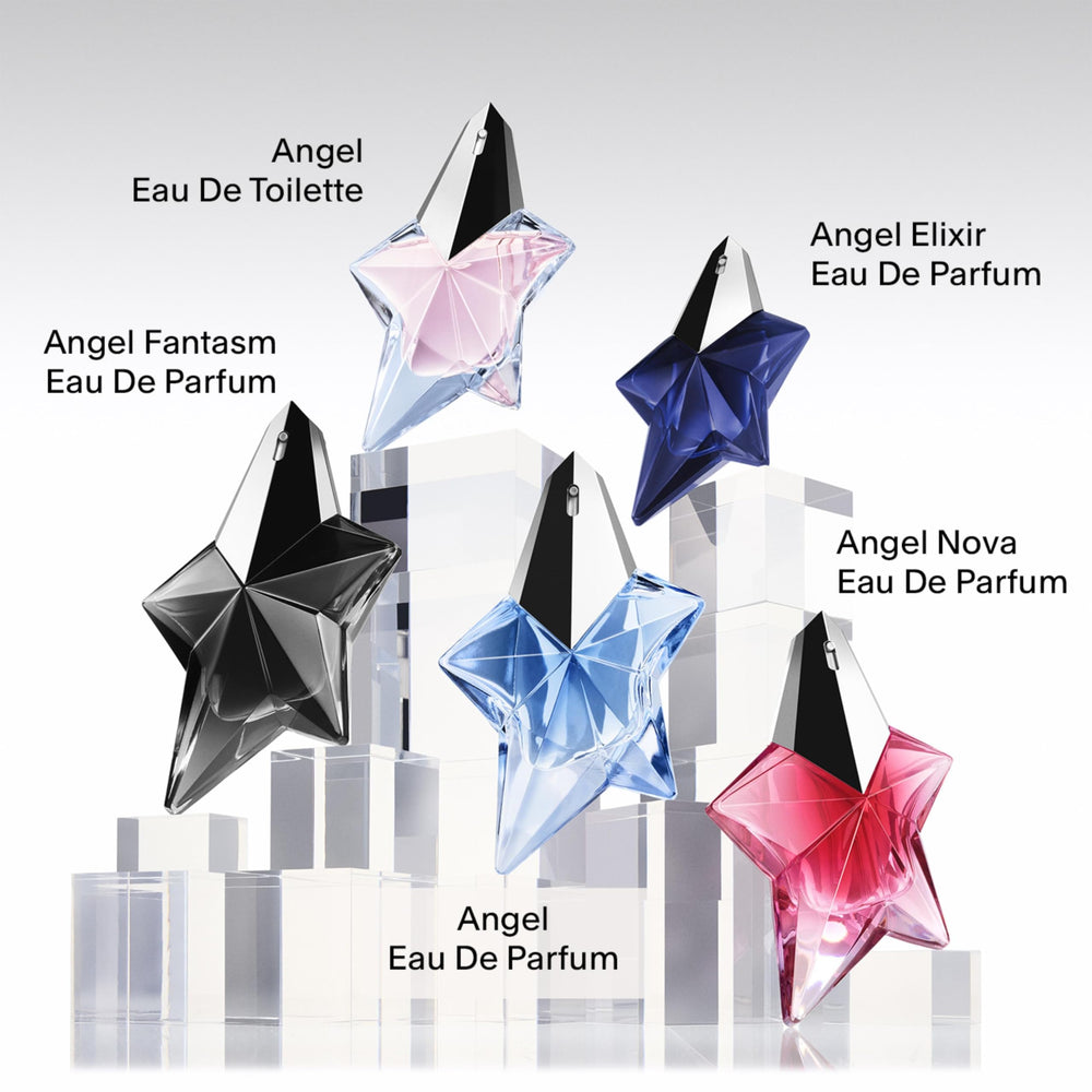 Mugler Angel 3.3 fl oz size comparison indicating true scale and value