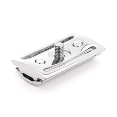 MÜHLE closed-comb head detail showing gap that prevents build-up
