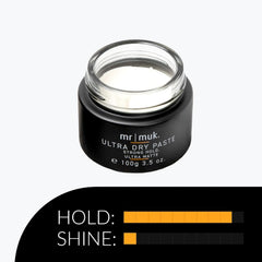 MUK Mr Ultra Matte Paste styled short hair profile demonstrating matte definition