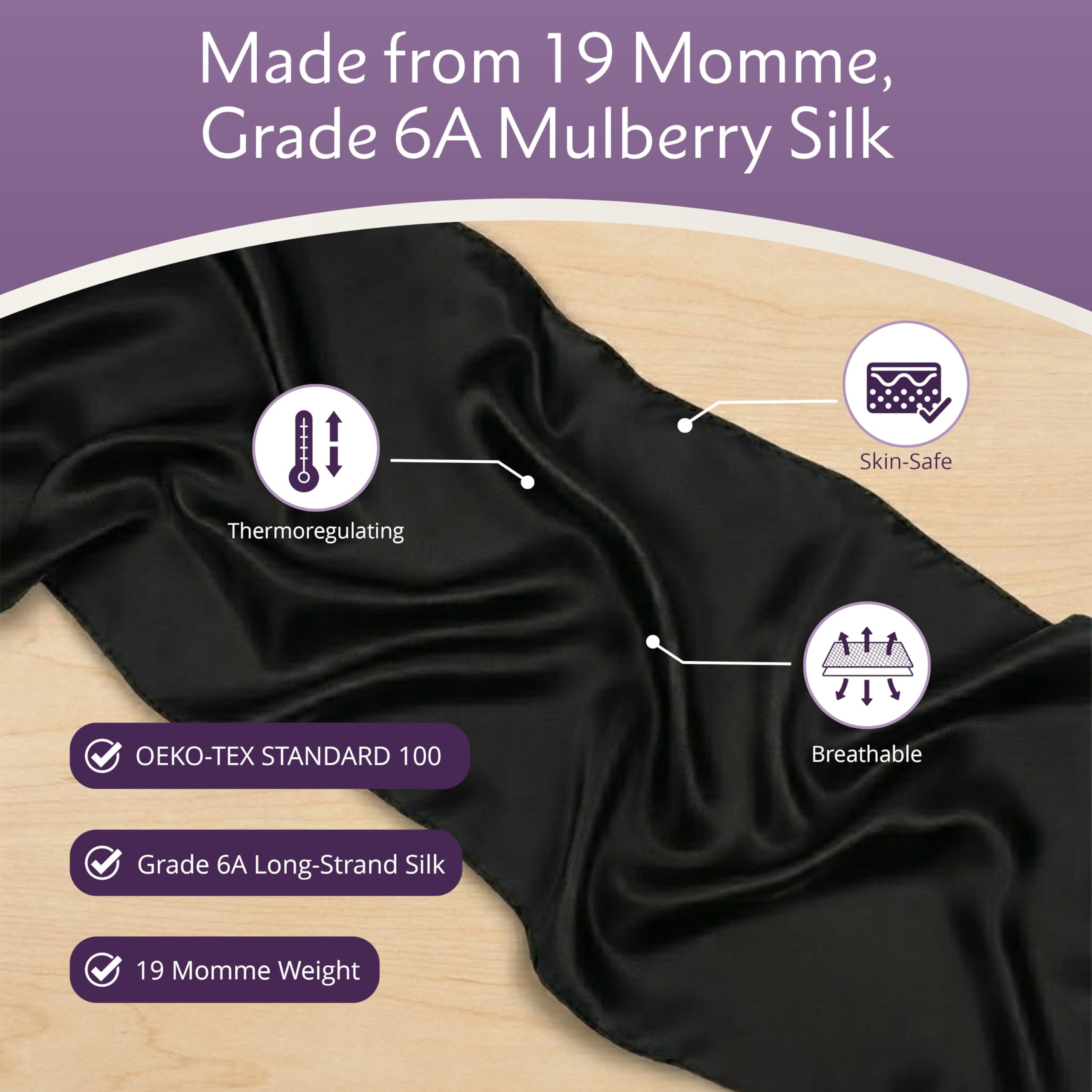 Mulberry Park Silks tied as neck scarf on model showing versatile fashion benefit