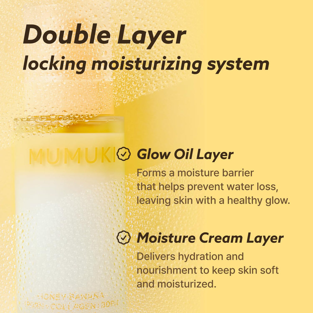 MUMUKI mist applied over makeup for dewy finish and long-lasting glow