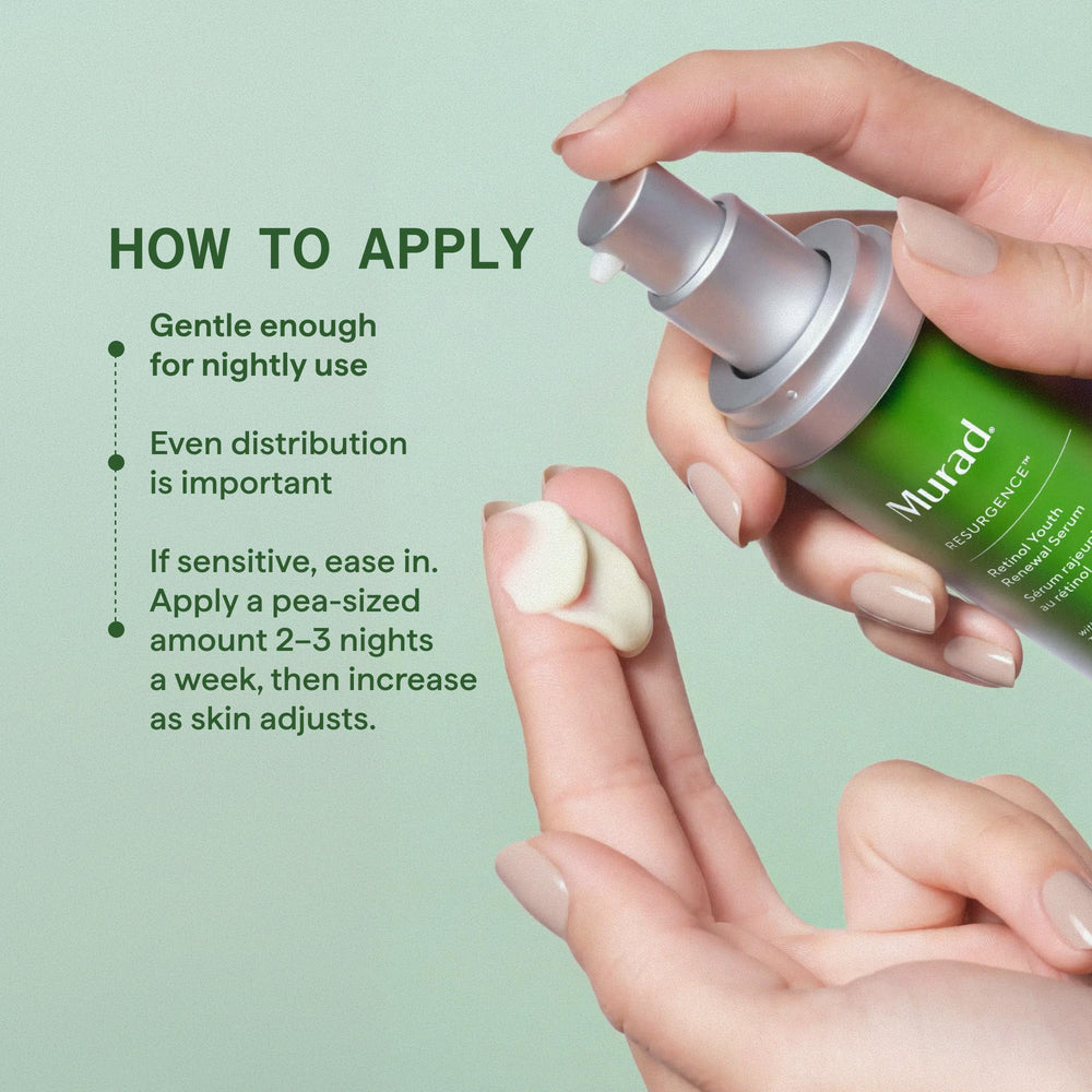 Murad illustrative before and after texture comparison demonstrating smoother-looking skin