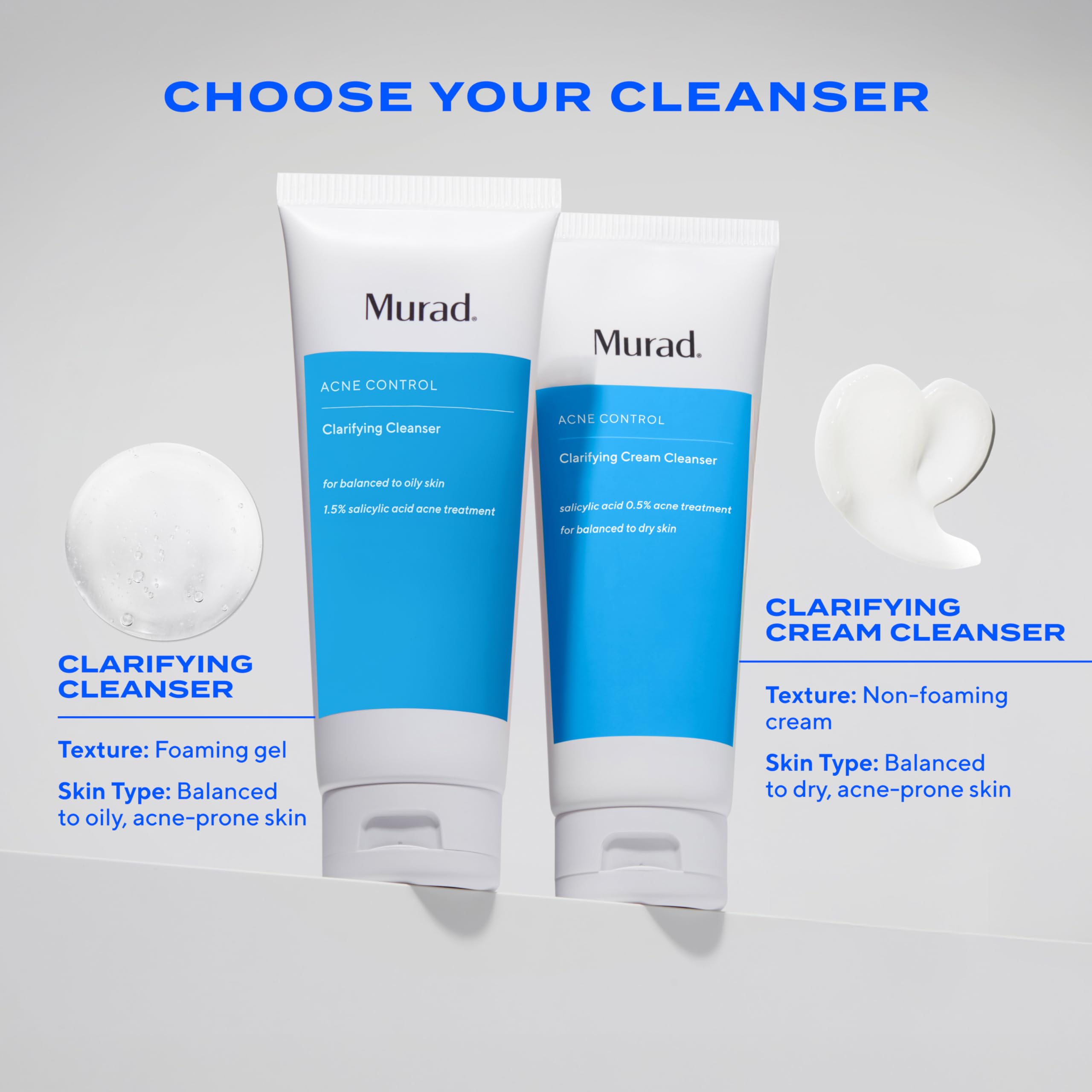 Murad cleanser on bathroom vanity with towel showing everyday routine benefit