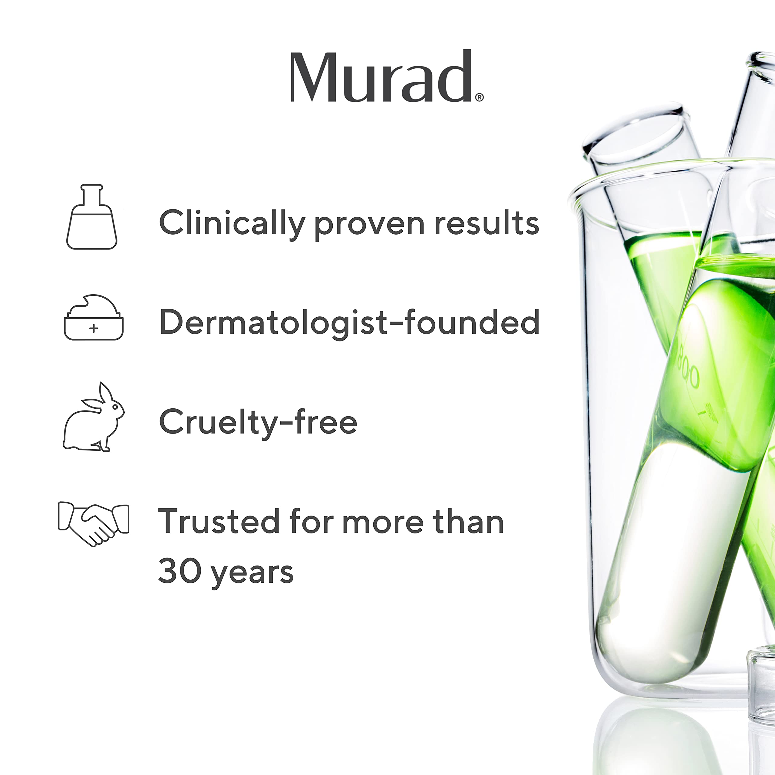 Murad clarifying toner on bathroom shelf in routine setting showing convenience benefit