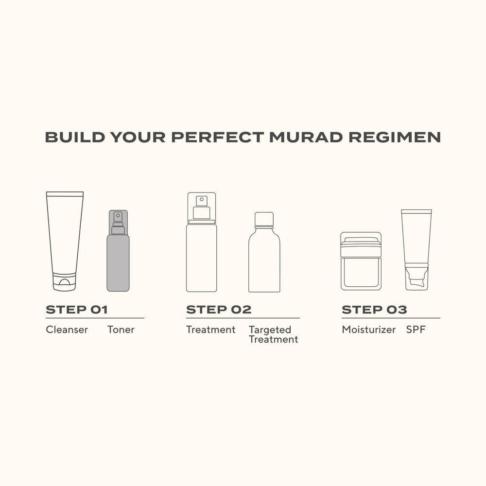 Murad clarifying toner next to common items illustrating 6 fl oz size benefit
