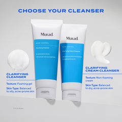 Murad cleanser in hand demonstrating ease of use and gentle lather