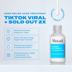 Murad close-up of clear texture highlighting quick absorption benefit