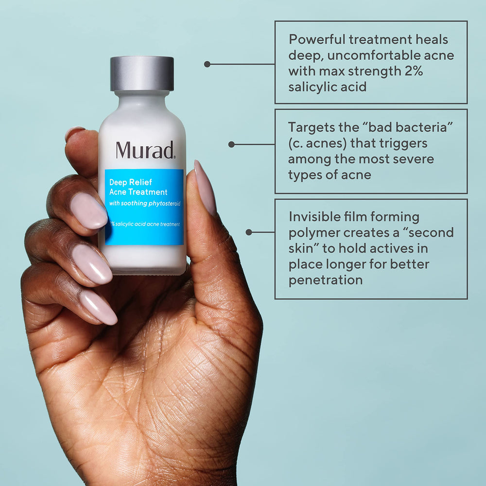 Murad applicator dropper dispensing clear formula for precise treatment
