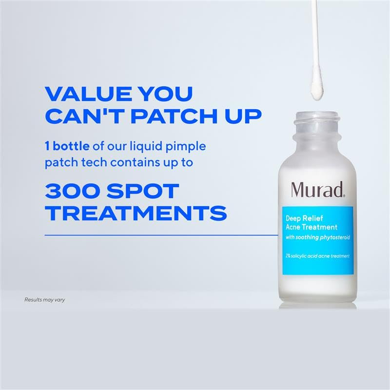 Murad bottle in hand demonstrating 1 fl oz scale and easy application