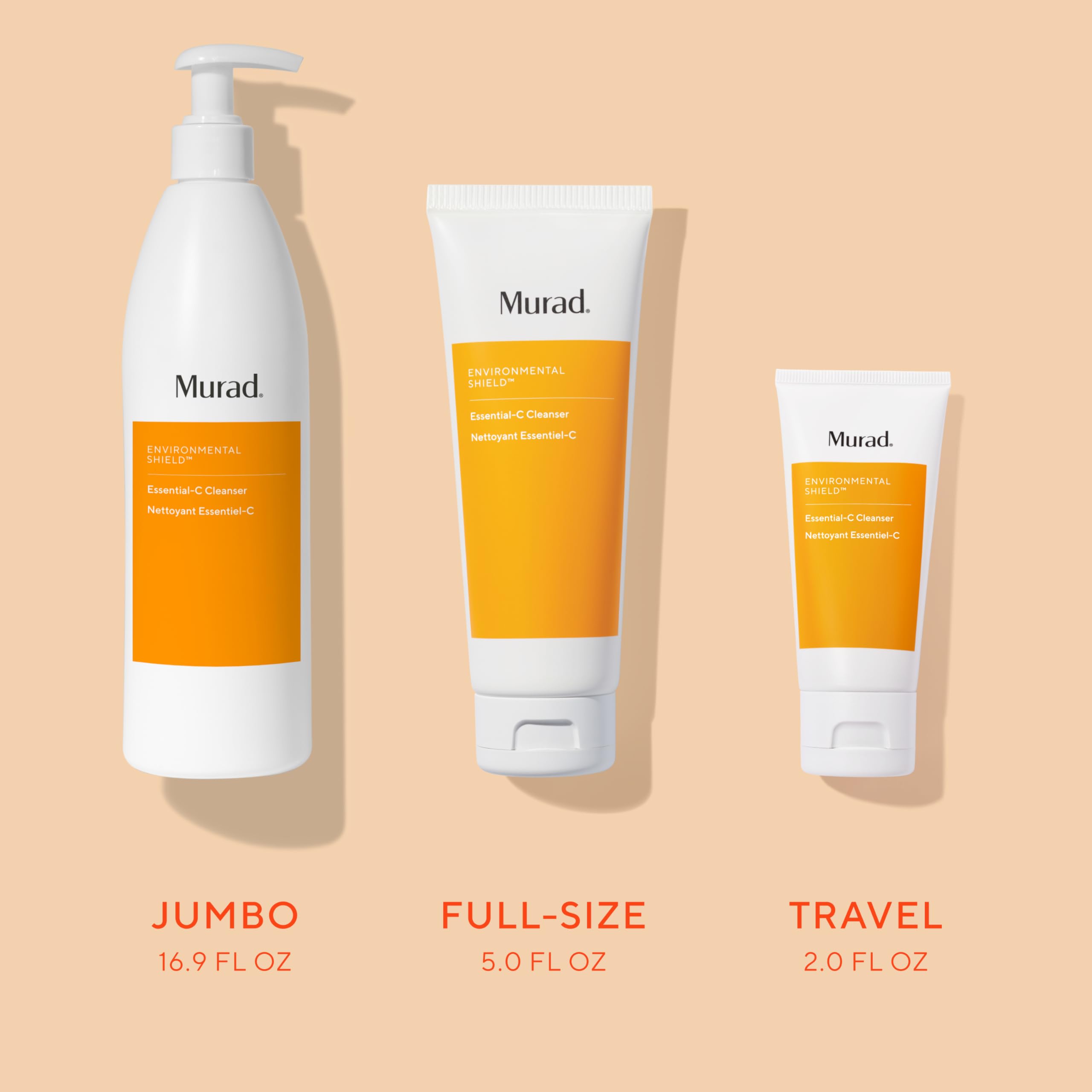 Murad ingredients label showing vitamins A C E and soothing agents
