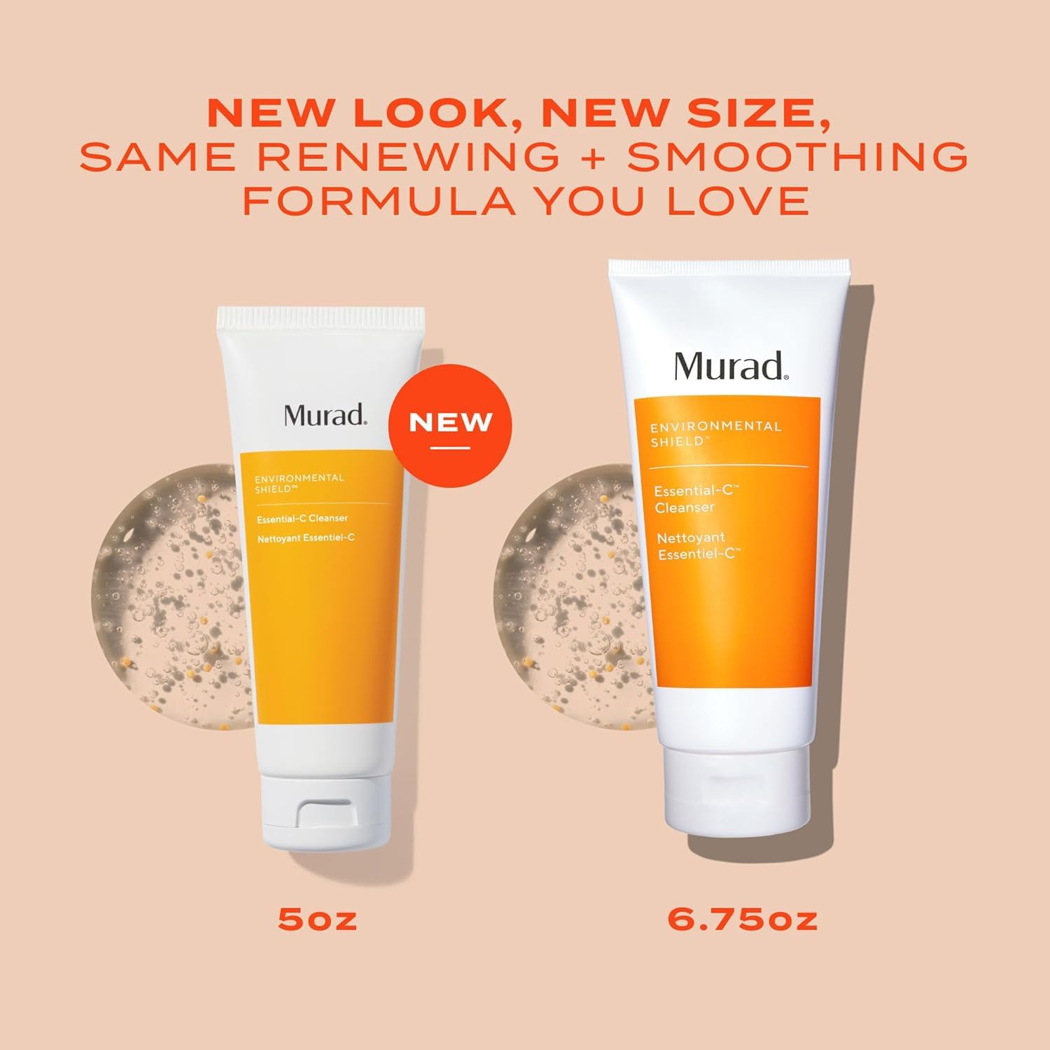 Murad bottle on bathroom vanity suggesting daily antioxidant cleansing