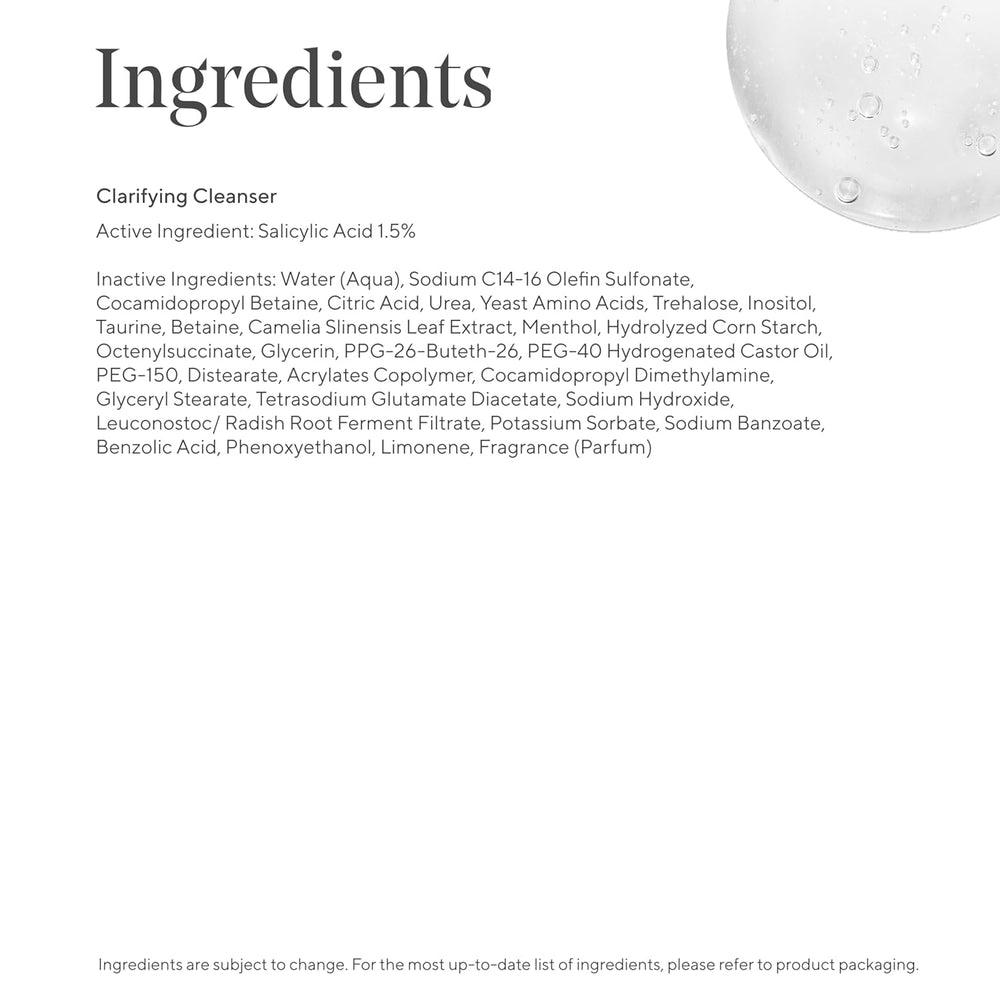 Murad product back label with directions emphasizing daily routine benefit