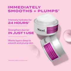 Murad open jar close-up of cream texture for rich moisturizing benefit