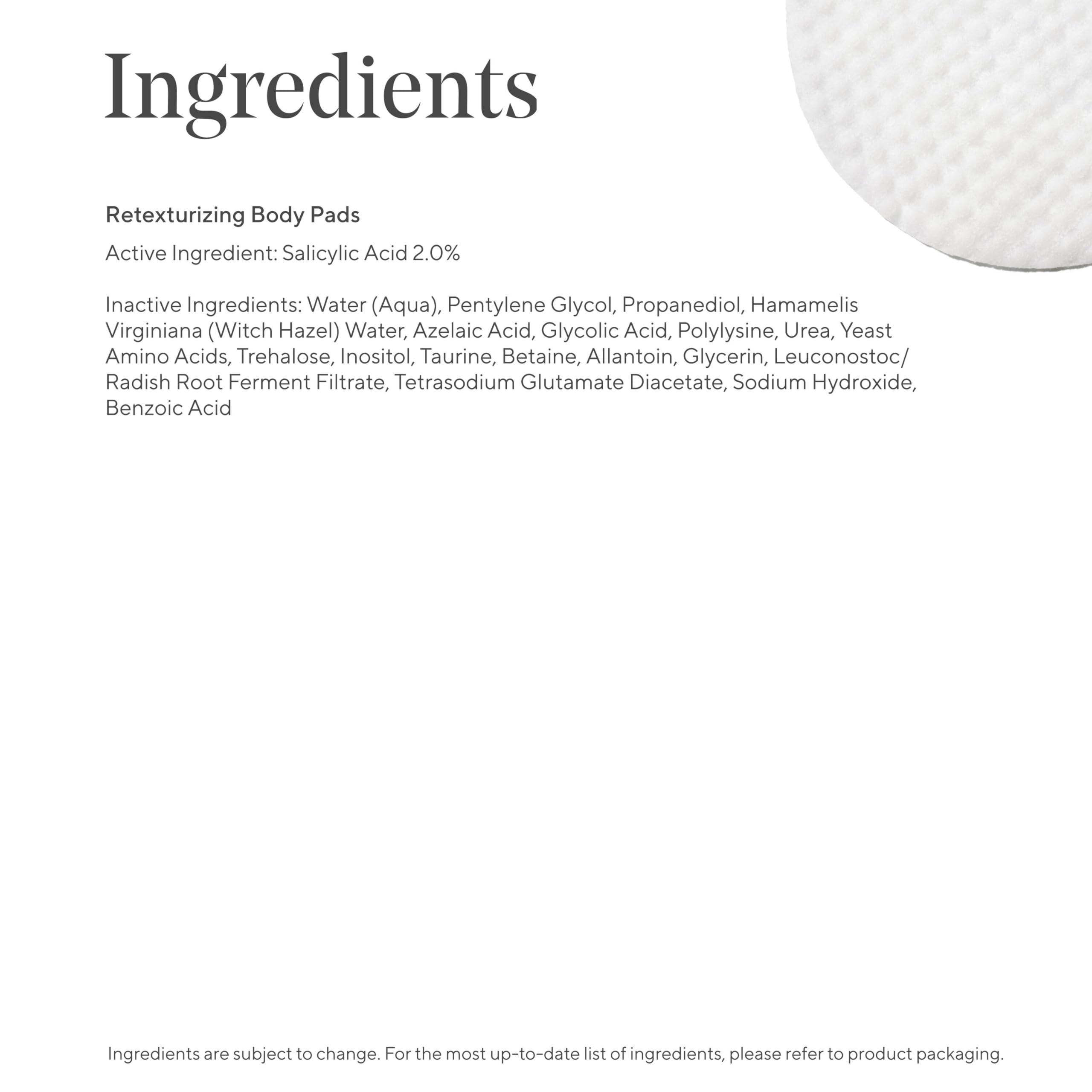 Person using Murad pad in shower illustrating easy body exfoliation
