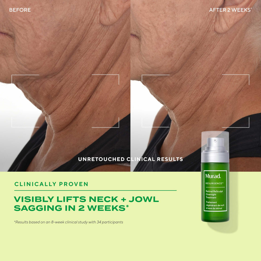 Murad serum staged on vanity demonstrating nighttime routine benefit