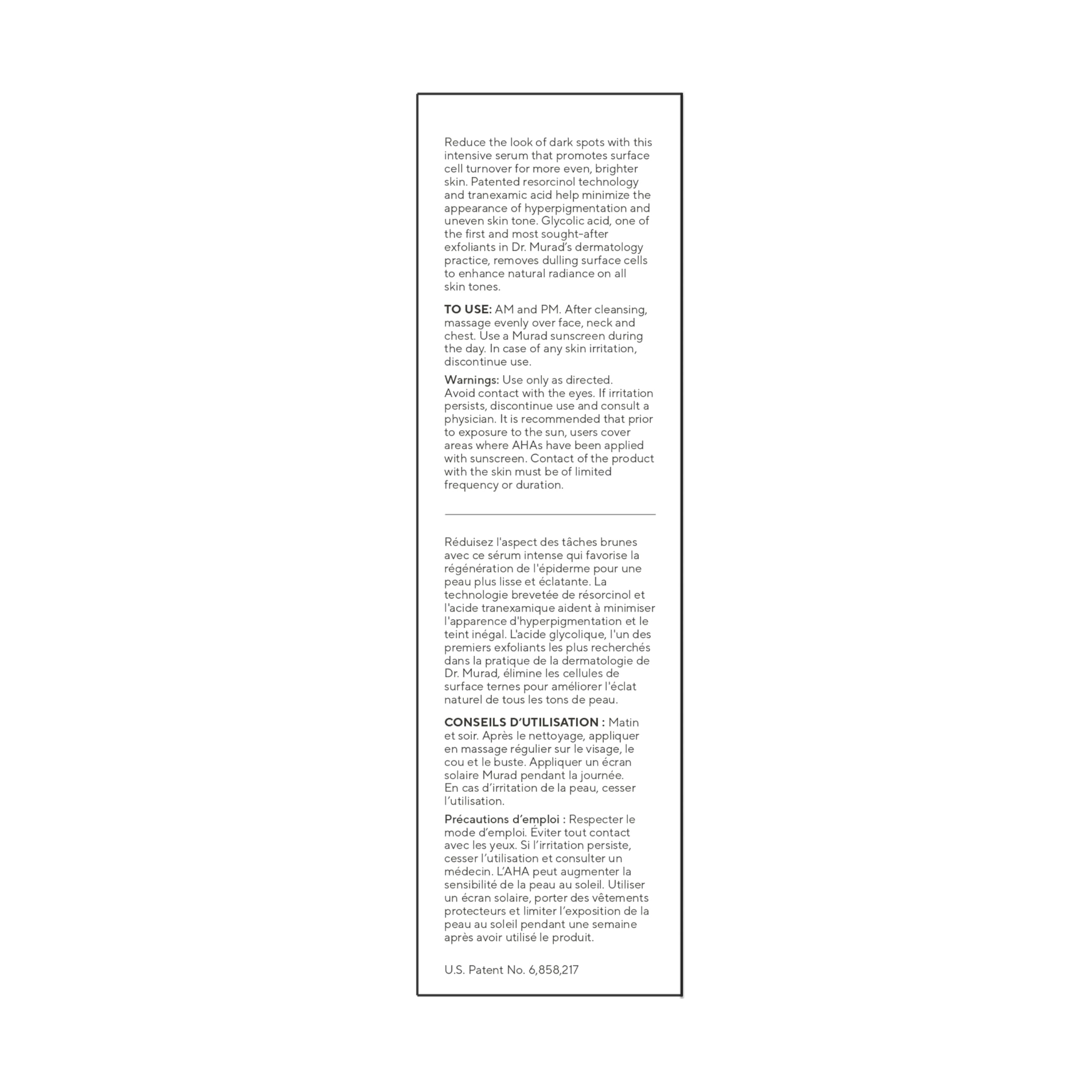 Murad dropper dispensing serum illustrating precise application benefit