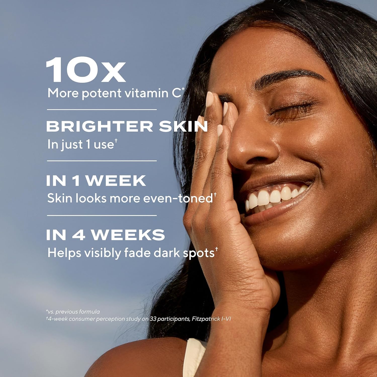 Murad product in hand demonstrating 1.7 fl oz size and travel-friendly scale