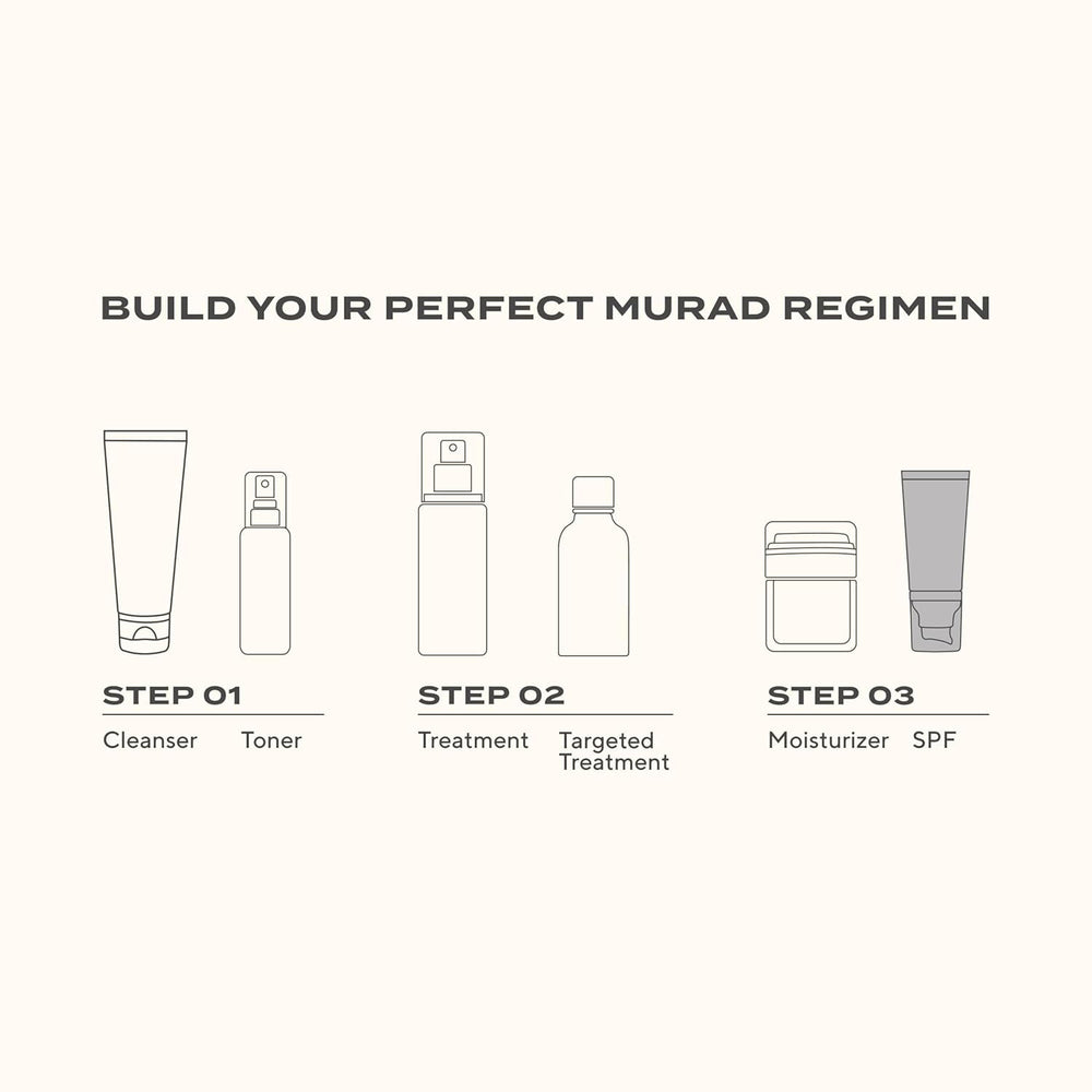 Murad moisturizer being applied outdoors emphasizing SPF 50 sun protection