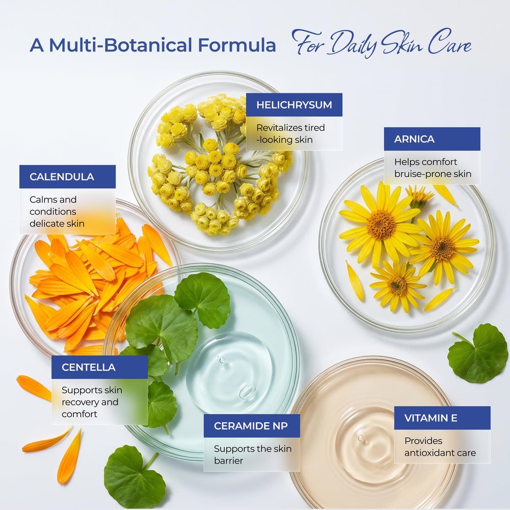 MURASAKI BEAUTY fresh helichrysum close-up highlighting botanical ingredient benefits