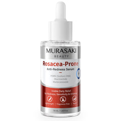 MURASAKI BEAUTY front bottle shows serum packaging and calm-skin benefit