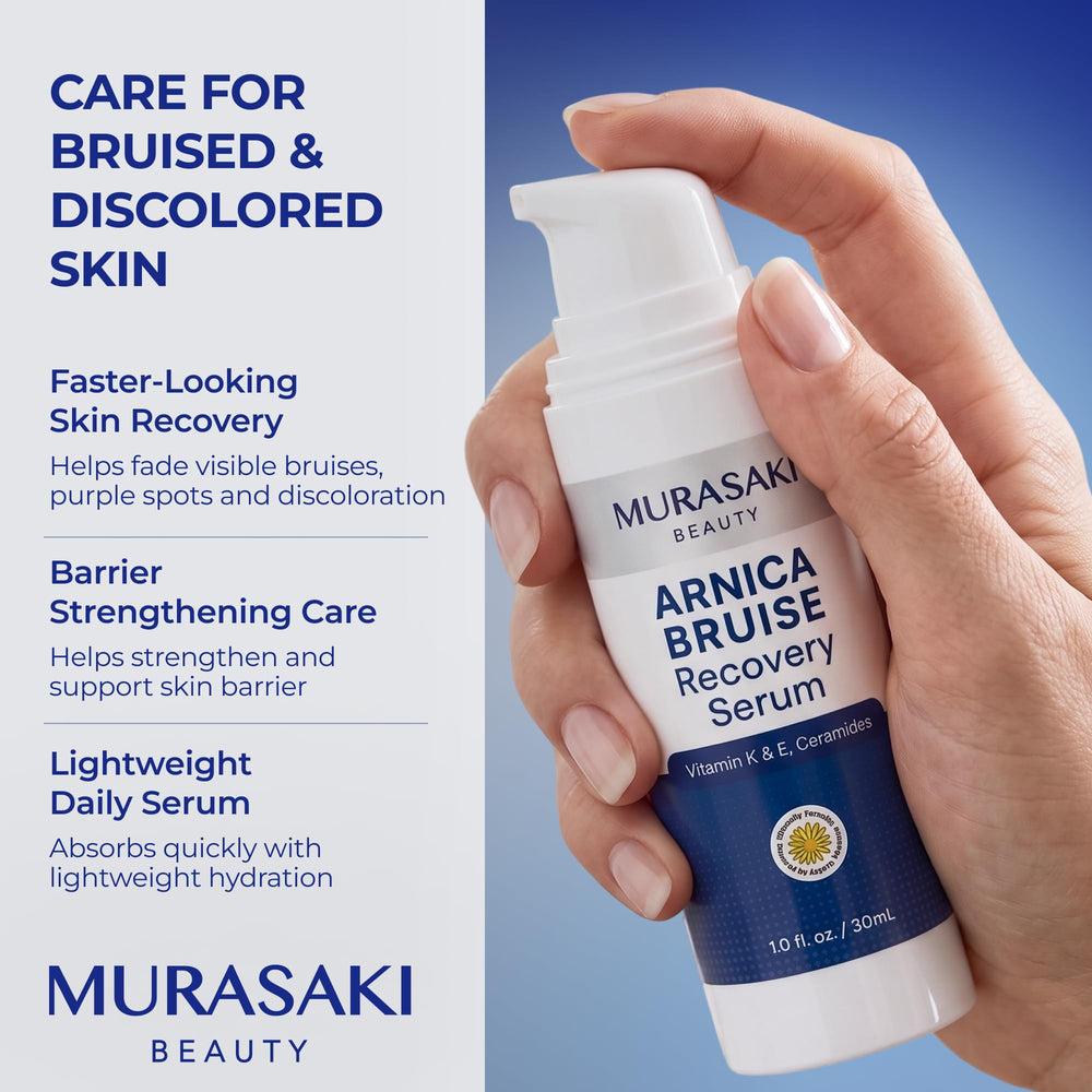 MURASAKI BEAUTY serum droplet texture demonstrating lightweight quick absorption