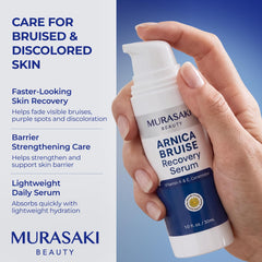 MURASAKI BEAUTY serum droplet texture demonstrating lightweight quick absorption
