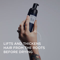 Murdock London mousse foam texture demonstrating lightweight lift